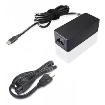 Lenovo klēpjdatora lādētājs 45W USB-C 02DL102 — USB-C strāvas adapteris, 45 W izeja, saderīgiem Lenovo klēpjdatoriem