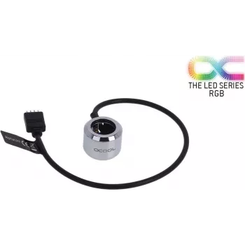 Alphacool Aurora HardTube LED gredzens 16 mm hroms - RGB (15354)