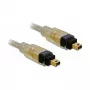 FireWire A/A kabelis DeLOCK 1,0 m pelēks