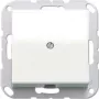 Kontaktligzda Jung AS 590 A WW, balta, duroplasta korpuss, ievades diametrs 1,3 cm