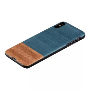 man and wood viedtālruņa maciņš iPhone XS Max — džinsa melns