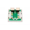 Virsmas stiprinājuma tīkla ligzda Extralink EX.9649 — 2x RJ45 Cat5e STP