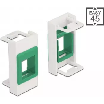 Keystone Holder DeLOCK Easy 45 Module 22.5 x 45 mm balta zaļa