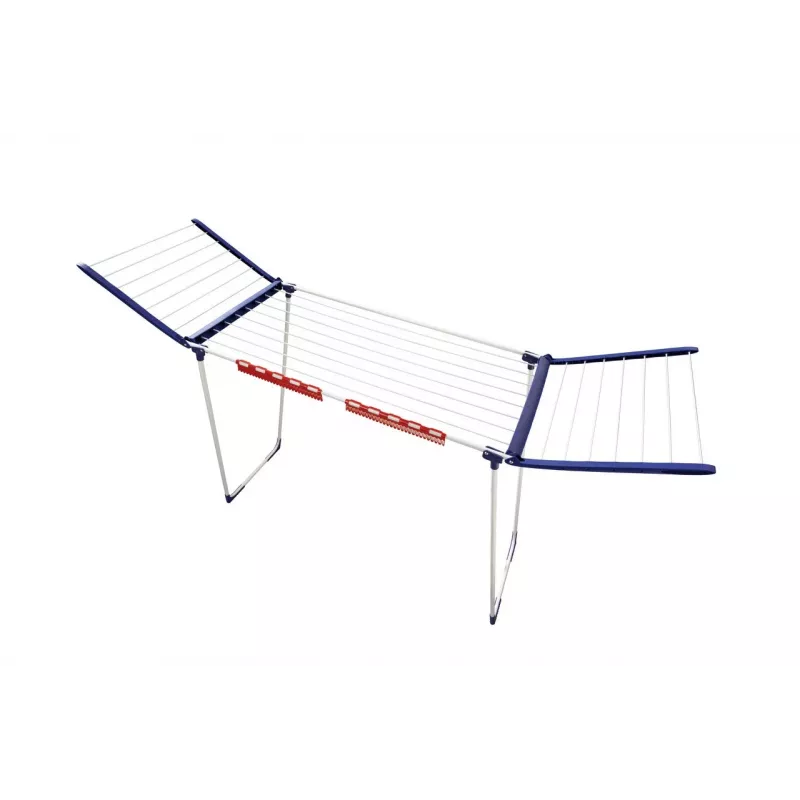 Veļas žāvētājs Leifheit Pegasus 180 Maxx Winged — stāvošs žāvēšanas statīvs, 18 m žāvēšanas vietas, regulējams augstums 1080–1280 mm, 550×1100×1280 mm, zils/baltss