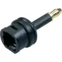 Toslink-Coupling to 3,5 mm, Adapter Melns