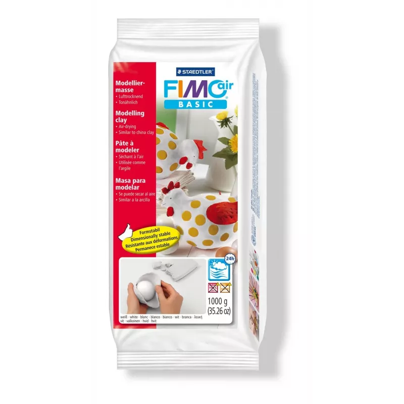 Modelējamais māls Staedtler FIMO air basic 8101 Balts 1 kg
