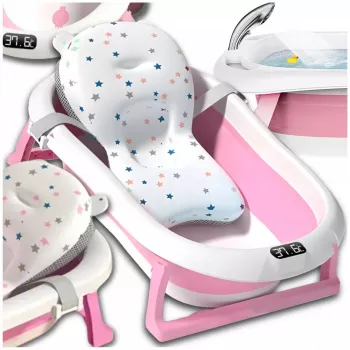 Extralink Kids | Vannas vanniņa | rozā ar LED termometru