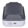 Manhattan Charging Station, 10x Ports: 3x USB-C (up to 18W PD) and 7x USB-A (up to 12W), 120W Total Output, balta/pelēka, Three Year Warranty
