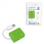 USB centrmezgls LOGILINK UA0138 — 4 portu USB 2.0 centrmezgls, zaļš, līdz 480 Mbit/s