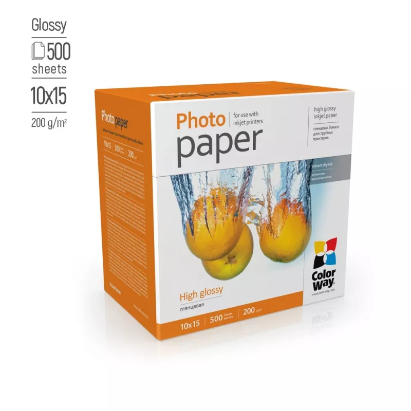 Fotopapīrs ColorWay PG2005004R 200 g/m² 10x15 cm augsts spīdums