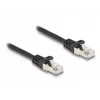 Tīkla kabelis DeLOCK RJ50 vīr. uz RJ50 vīr. S/FTP 0,25 m melns