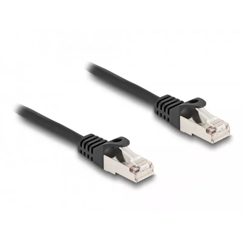 Tīkla kabelis DeLOCK RJ50 vīr. uz RJ50 vīr. S/FTP 0,25 m melns