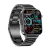 Viedpulkstenis Colmi P80 Steel Black ar Bluetooth un sirdsdarbības monitoru