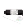LogiLink NK4066 Keystone Module plakans Melns balta RJ-45