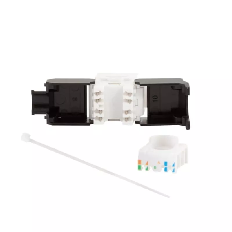 LogiLink NK4066 Keystone Module plakans Melns balta RJ-45