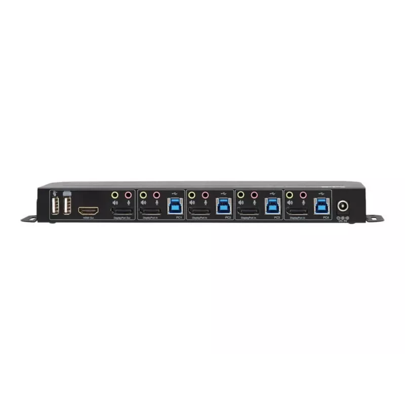 Tripp Eaton Tripp Lite sērija 4-portu DisplayPort KVM ar divkāršām konsoles pieslēgvietām (DP un HDMI)