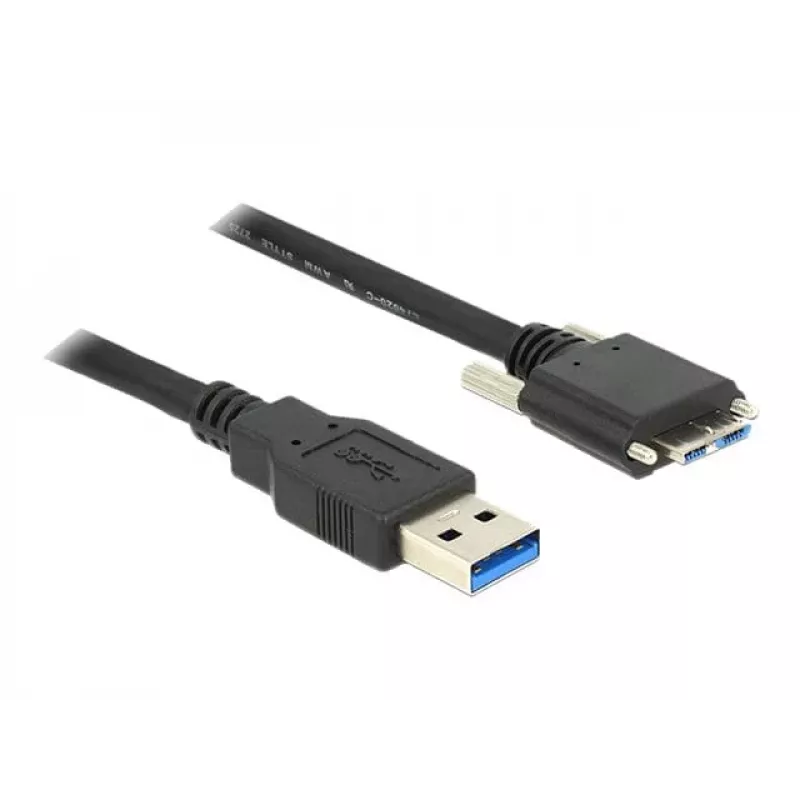 USB kabelis DeLOCK 83599 USB 3.2 Gen 1 3m USB A uz Micro-USB B melns