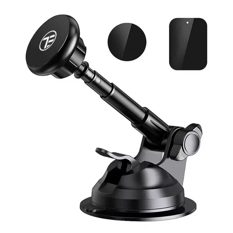 Telefona turētājs Tellur MUM Magnetic Suction Cup Adjustable Melns — magnētisks regulējams mobilo tālruņu stiprinājums