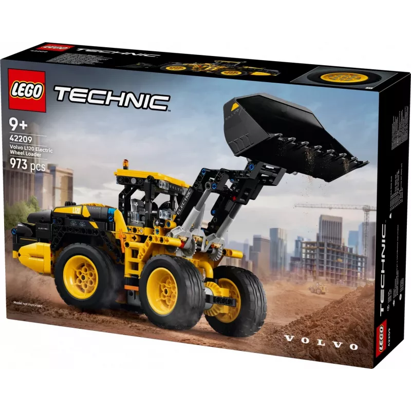 Konstruktors LEGO Technic Volvo L120 elektriskā riteņa iekrāvēja modelis 42209, 973 gab., vecumam no 9 gadiem, 140×110×350 mm