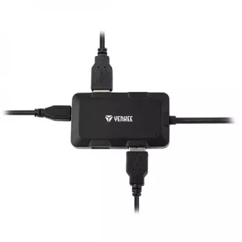 Yenkee YHB 4341BK 4-portu USB 3.0 uzlādes centrmezgls