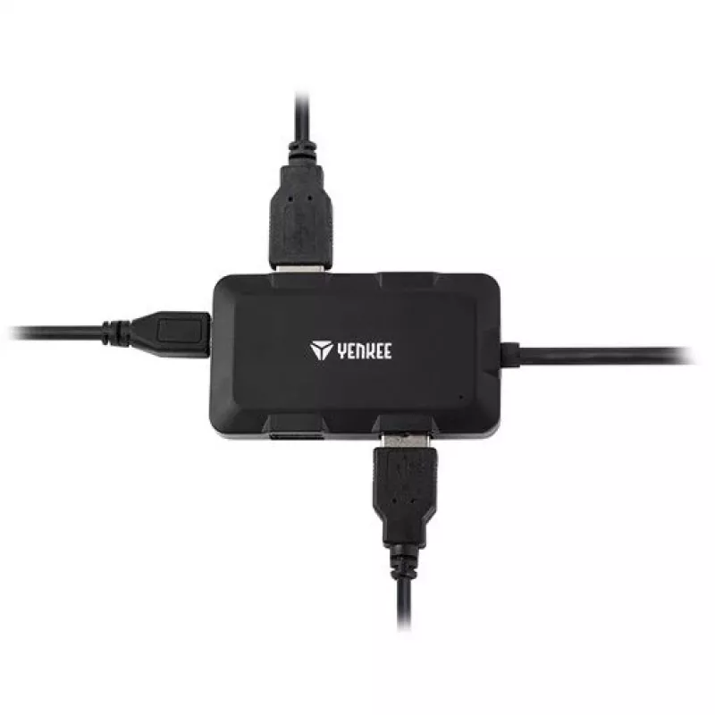 Yenkee YHB 4341BK 4-portu USB 3.0 uzlādes centrmezgls