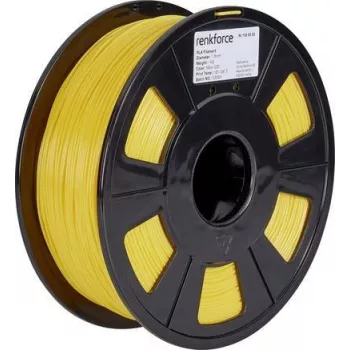 Renkforce RF-4511202 3D drukas materiāls Polipienskābe (PLA) Dzeltens 1 kg (RF-4511202)