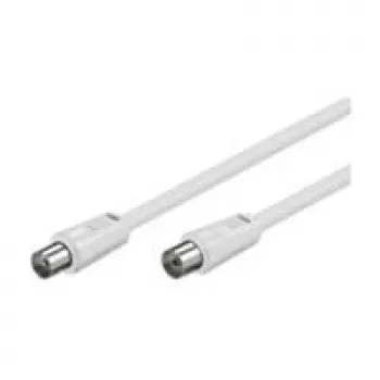Wentronic Goobay antenas savienojuma kabelis, 100% ekranēts, balts, 3,5 m - koaksiālais spraudnis koaksiālā ligzda (50719)