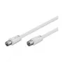 Wentronic Goobay antenas savienojuma kabelis, 100% ekranēts, balts, 3,5 m - koaksiālais spraudnis koaksiālā ligzda (50719)