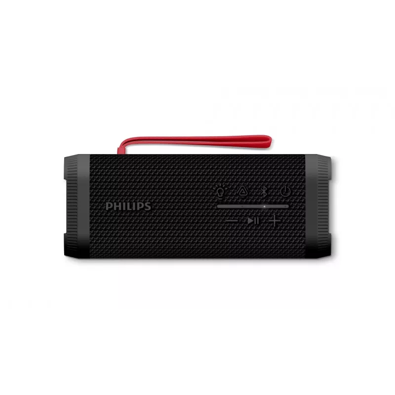 2.1 portatīvā skaļruņu sistēma Philips TAS2000B/00 melna, 10 W RMS, 4,8 cm draiveri, Bluetooth, IPX5