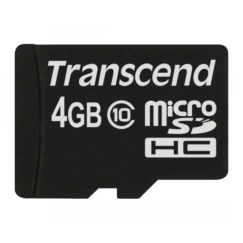 Transcend 4GB MicroSDHC Class 10 TS4GUSDC10 zibatmiņa