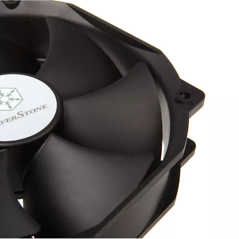 SILVERSTONE 140 mm dzesēšanas ventilators SST-FHP141 v2.0 — 140 mm PWM korpusa/dzesētāja ventilators, melns