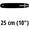 Cieta motorzāģa sliede Einhell 4500363 25 cm