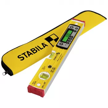 Spirit level STABILA TECH 196 DL 19830, digital 40 cm, accuracy 0.5 mm/m, anti-slip, with pouch