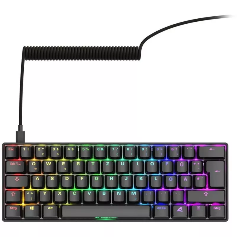 Sharkoon 100065629 tastatūra Home USB QWERTZ vācu melna