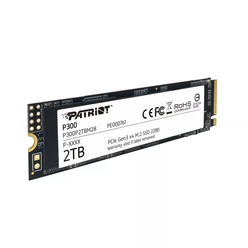SSD disks Patriot Memory 2 TB M.2 PCI Express 3.0 NVMe P300