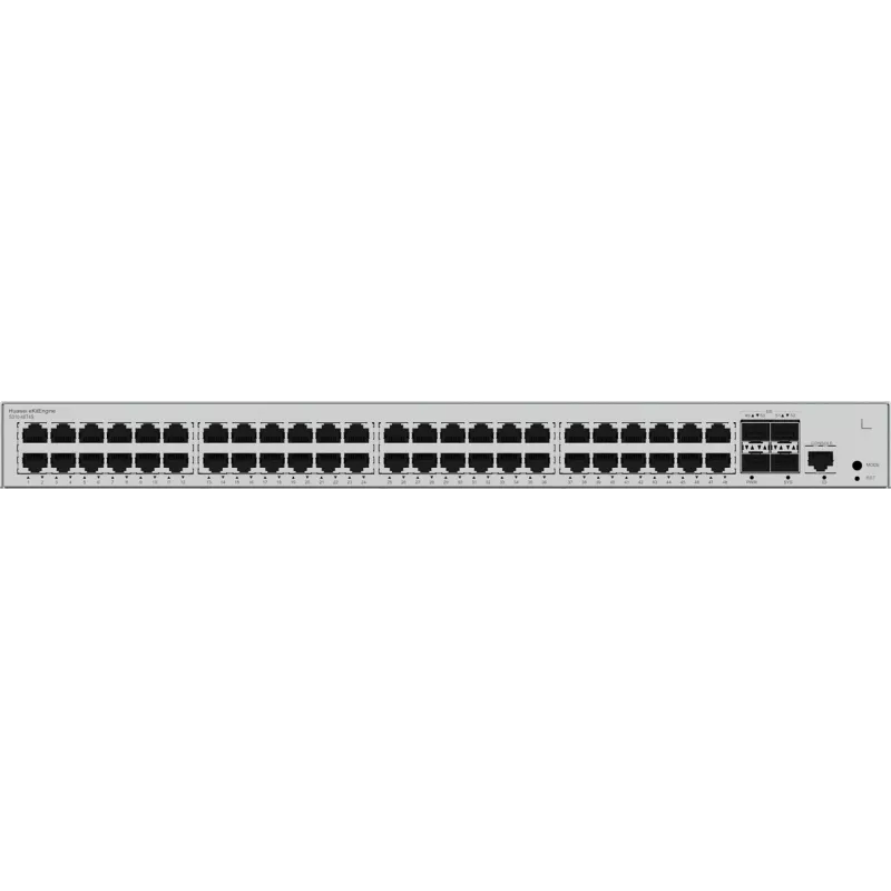 Slēdzis HUAWEI CloudEngine S310-48T4S — 48x Gigabit Ethernet (10/100/1000), 1U, RJ-45 konsole, pelēks
