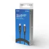 Savio USB-C — USB-C kabelis CL-174 1 m melns USB 3.2 Gen 1