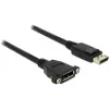 DisplayPort kabelis DeLOCK 85114 1m M-F Melns