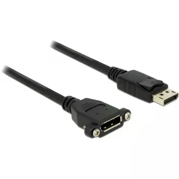 DisplayPort kabelis DeLOCK 85114 1m M-F Melns