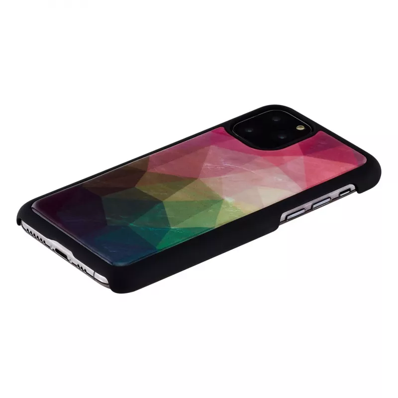 Aizsargājošs viedtālruņa maciņš iKins iPhone 11 Pro ar ūdens ziedu dizainu, melns