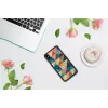 Telefona maciņš iKins iPhone XS Max — mozaīkas raksts, melns