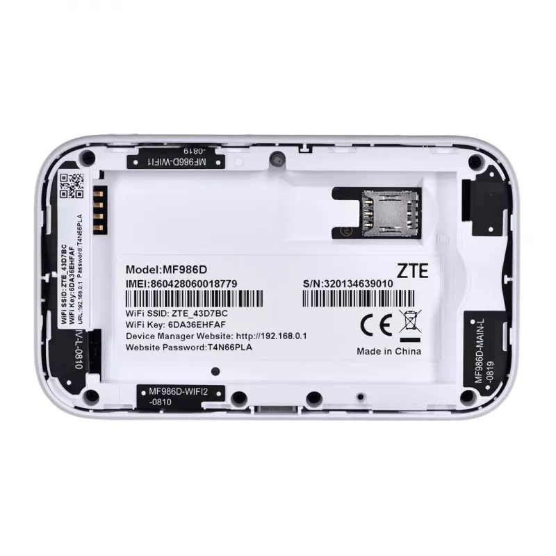 Router ZTE MF986D 4G UFI LTE CAT12/13 1x USB Type C, 1x SIM ligzda 2x TS-9