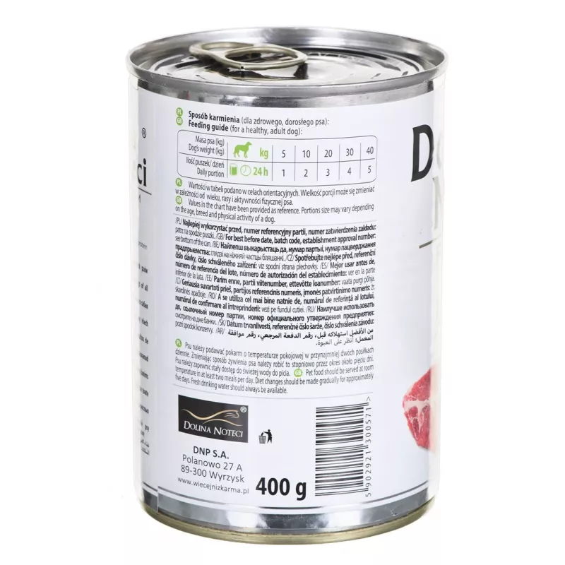 Dolina Noteci Premium Pure Lamb - mitrā suņu barība - 400g