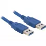 USB 3.0 kabelis DeLOCK 82430 1.5m vīriešu/vīriešu zils