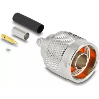 DELOCK N-tipa koaksiālais adapteris, vīrišķais, 20×30×20 mm (modelis 91766)