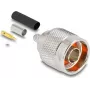 DELOCK N-tipa koaksiālais adapteris, vīrišķais, 20×30×20 mm (modelis 91766)