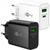 Goobay USB-C PD GaN Dual Fast Charger 30 W melns (75335)