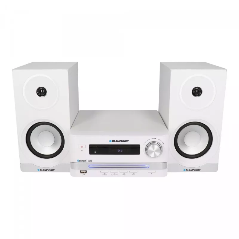 Mājas audio mikro sistēma BLAUPUNKT MS16BT 15 W, CD/USB/MP3, Bluetooth, FM RDS, balta