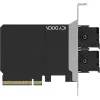 PCIe adaptera karte icybox MB312M4P-B — 2× M.2 NVMe uz PCIe 4.0 x8 (bifurkācija)