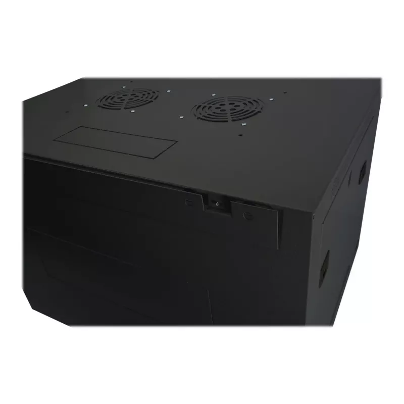 DIGITUS Dynamic Basic DN-19 16-U-EC-SW - skapis - tīkla skapis - piemērots montāžai pie sienas - RAL 9005 - 16U - 48.3 cm (19 inch)